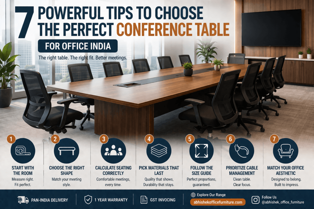 conference table for office India modern boardroom setup