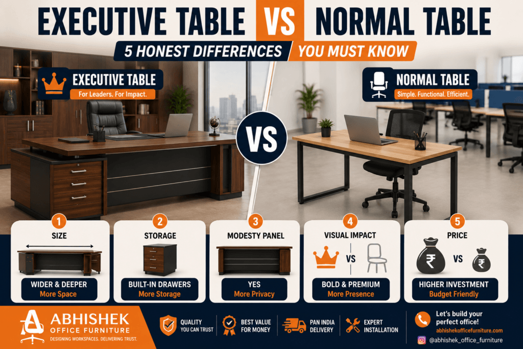 executive table vs normal table